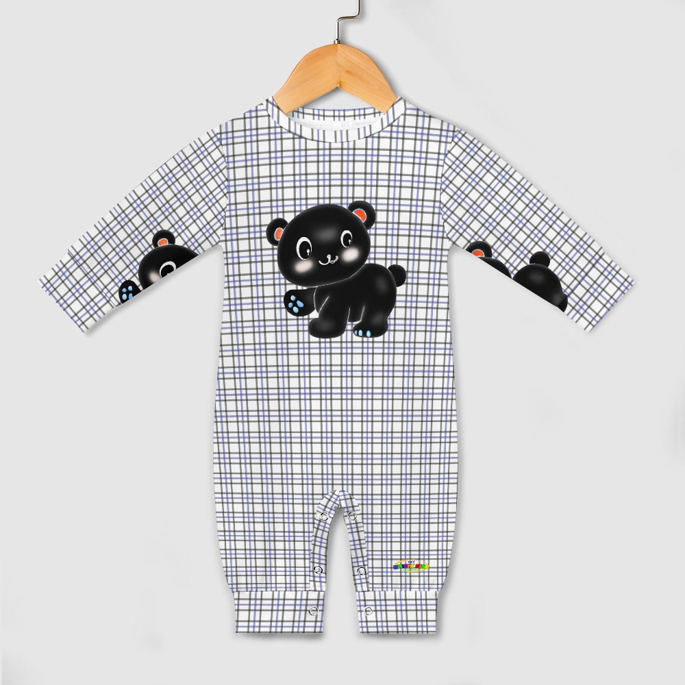 Cute Baby Black Bear Baby Romper-My Bright Side Clothing