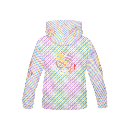 Pastel Rainbow Bright mind bright life subliminal message Pattern and Logo Children's Hoodie-My Bright Side Clothing