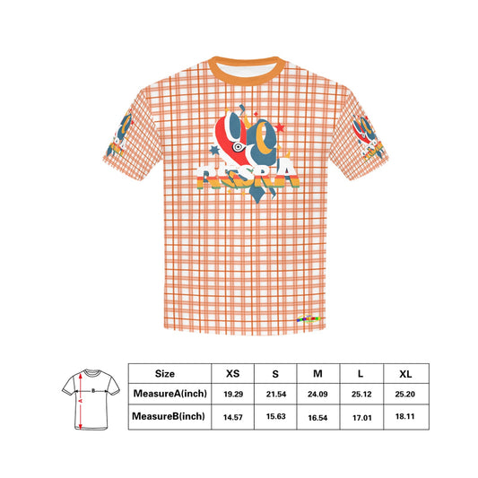 Retro Checkered Pattern and Logo Children's T-shirt -My Bright Side Clothing