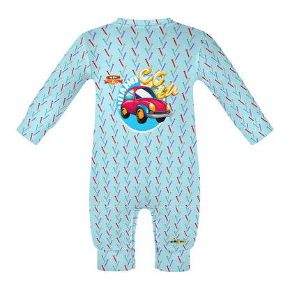 Cute Toy Car Graphic Baby Romper -My Bright Side Clothing