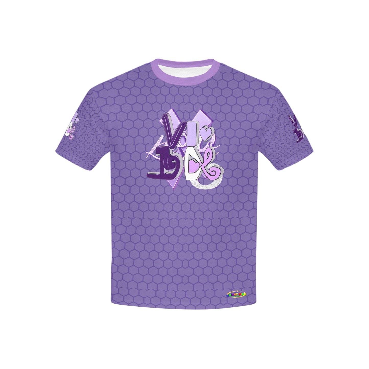 Beautiful Purple Love Abstract Graphic and Pattern Children's T-shirt-My Bright Side Clothing