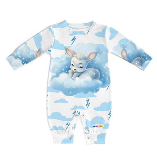 Cute Little Deer and Cloud Pattern Baby Romper-My Bright Side Clothing