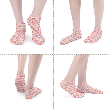 Pastel Pink Heart Pattern Children's Comfortable Socks -5 Pairs -MyBrightSideClothing