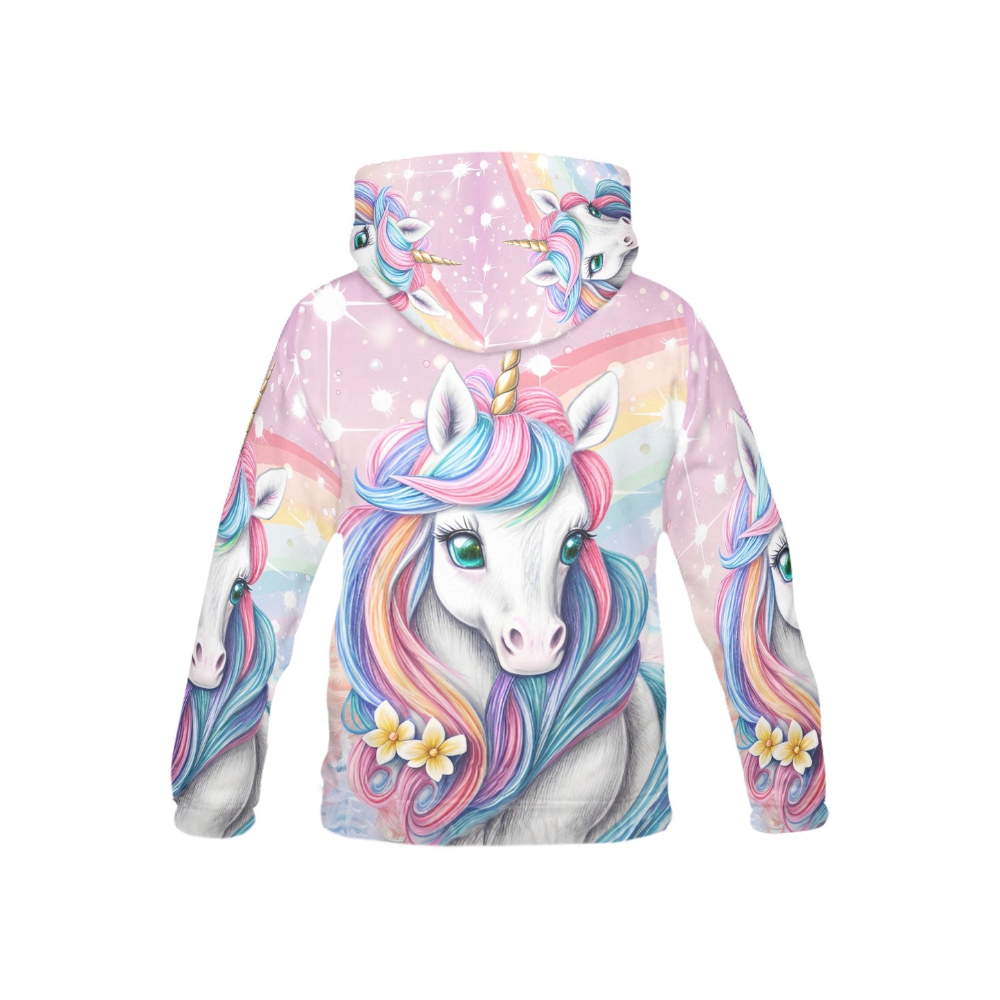 Beautiful Pastel Rainbow Unicorn Children's Hoodie--My Bright Side Clothing