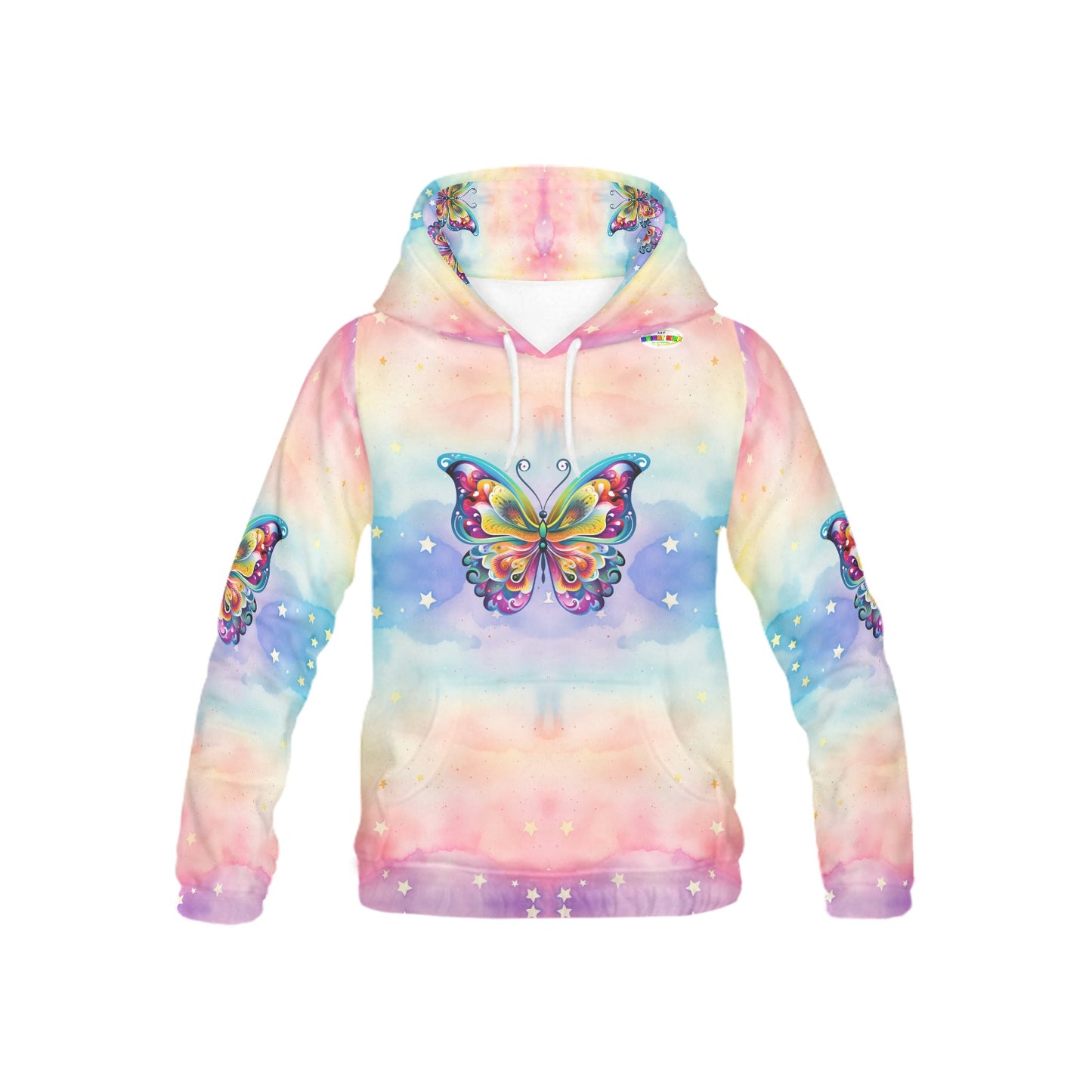 Beautiful Pastel Butterfly Children's Hoodie-My Bright Side Clothing