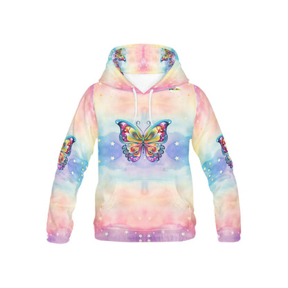 Beautiful Pastel Butterfly Children's Hoodie-My Bright Side Clothing