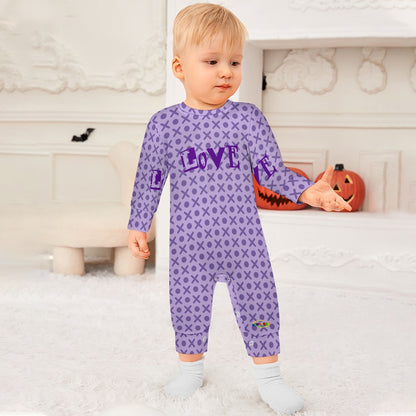 Purple XOXO Love Baby Romper-My Bright Side Clothing