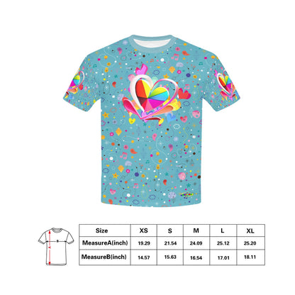 Pastel Heart Pattern Children's T-shirt -My Bright Side Clothing