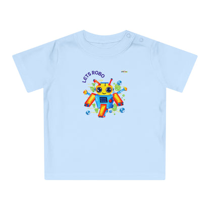 Cute Lets Little Dancing Robot Baby T-Shirt-My Bright Side Clothing