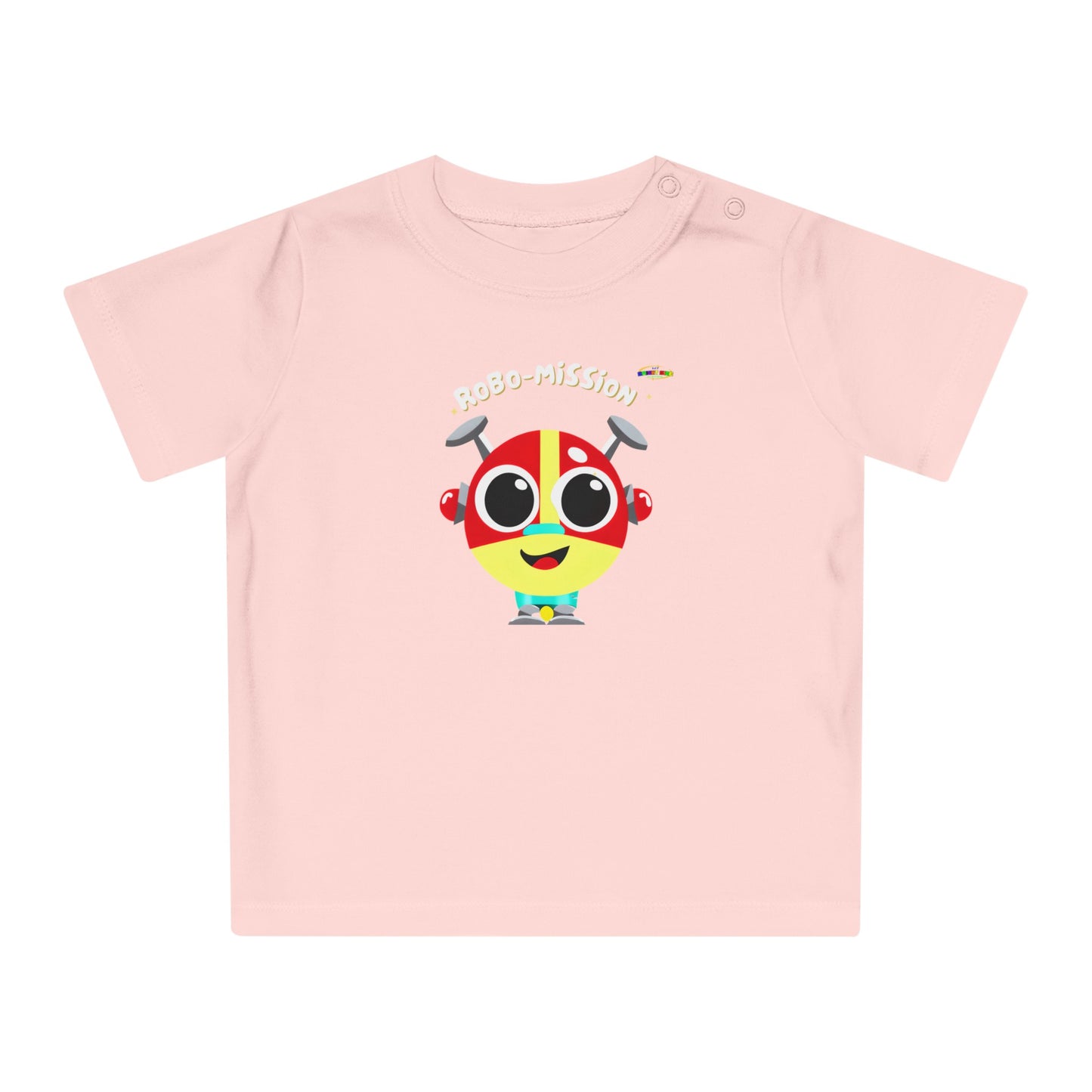 Cute little Robo Mission Robot Logo Baby T-Shirt -MyBrightSideClothing