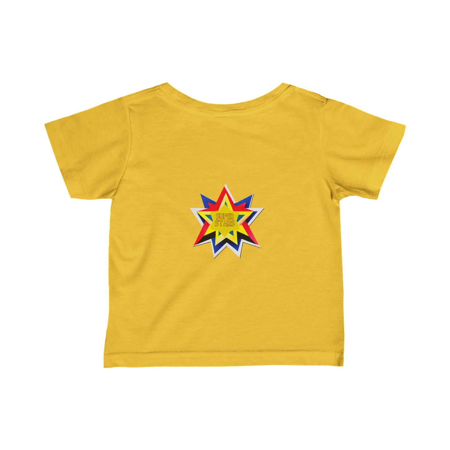 Cute Super Hero Super Stars Logo infant Fine Jersey Tee-My Bright Side Clothing