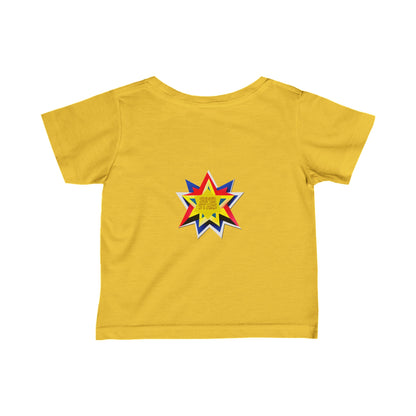 Cute Super Hero Super Stars Logo infant Fine Jersey Tee-My Bright Side Clothing