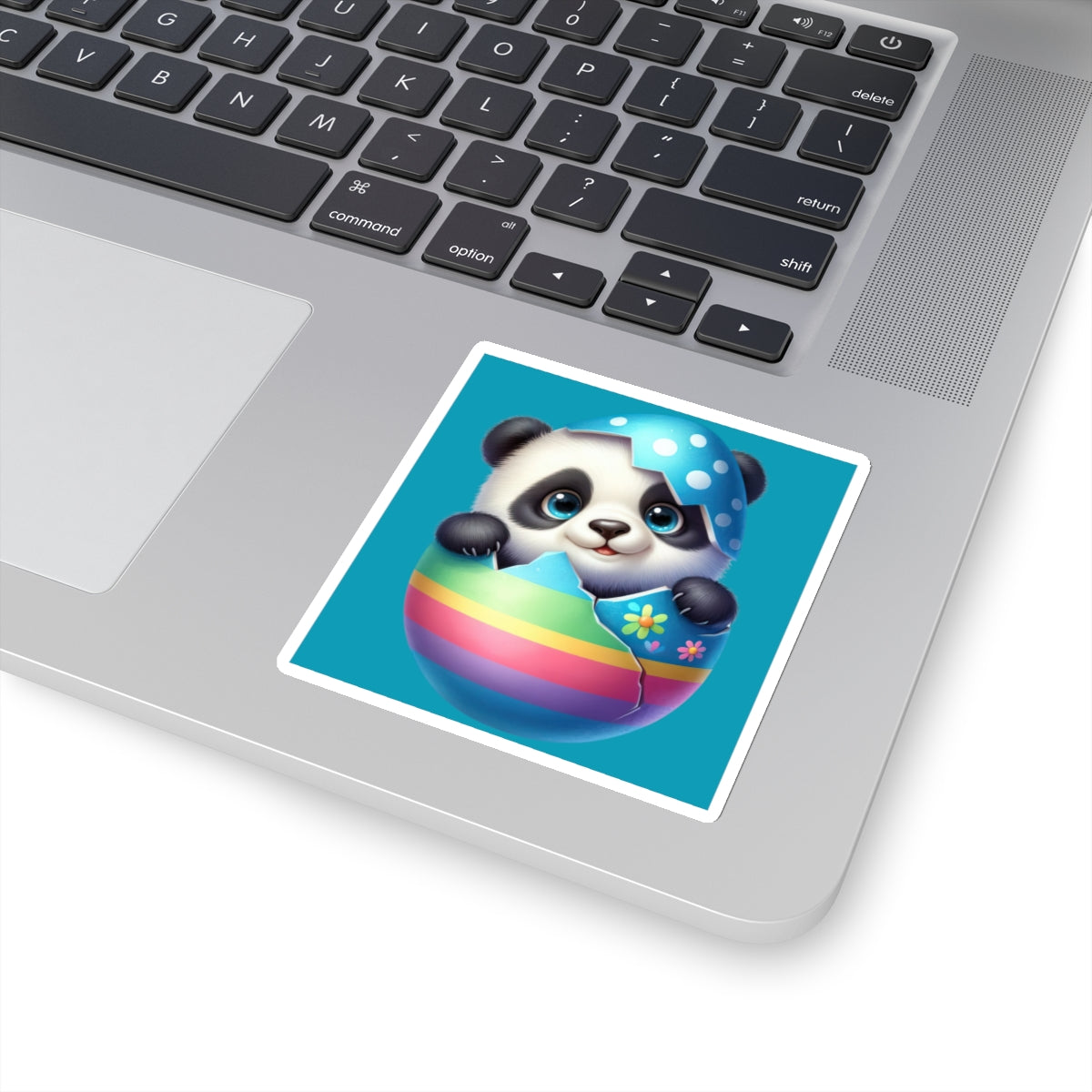 Cute and Sweet Little Panda Easter Egg -Kiss-Cut Sticker-My Bright Side Clothing