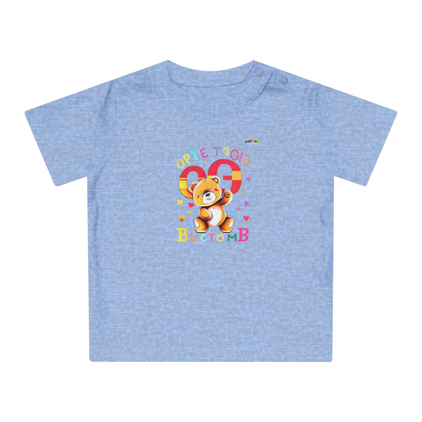 Cute Baby Spelling Bear Baby T-Shirt-My Bright Side Clothing