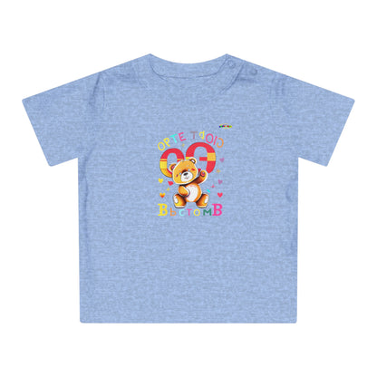 Cute Baby Spelling Bear Baby T-Shirt-My Bright Side Clothing