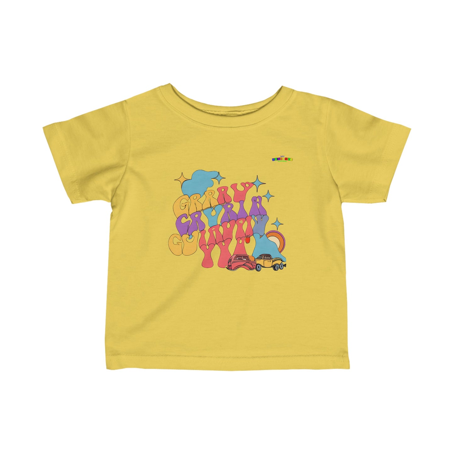 Cute Travelling Toddler Life Logo Infant Fine Jersey Tee-MyBrightSideClothing