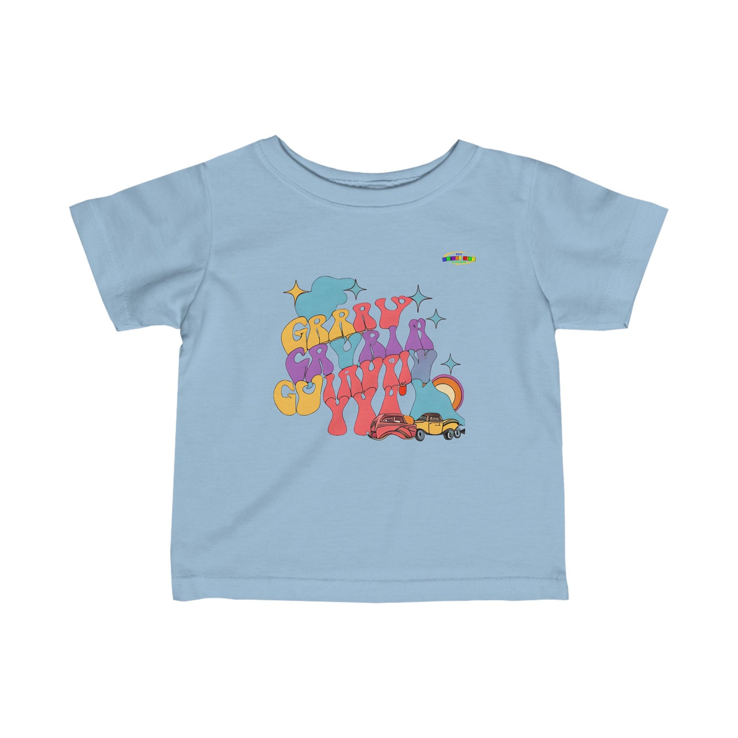 Cute Travelling Toddler Life Logo Infant Fine Jersey Tee-MyBrightSideClothing