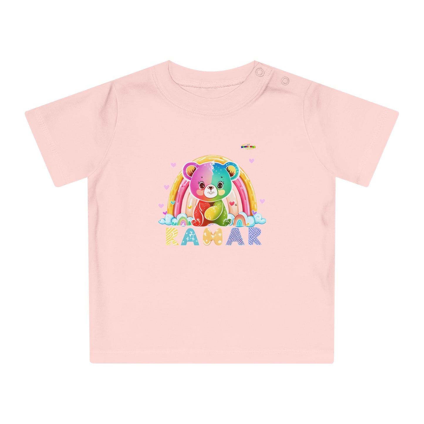 Cute Rainbow Teddy Bear Baby T-Shirt--My Bright Side Clothing