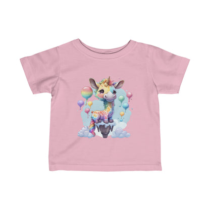 Cute Colourful Baby Giraffe Infant Fine Jersey Tee-My Bright Side Clothing