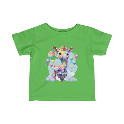 Cute Colourful Baby Giraffe Infant Fine Jersey Tee-My Bright Side Clothing