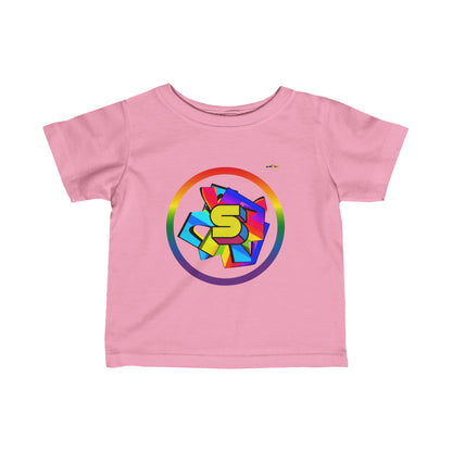 Cute Rainbow Super Hero Logo Infant Fine Jersey Tee--My Bright Side Clothing