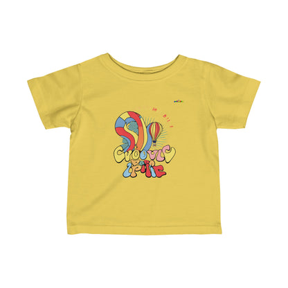 My Groovy Life Logo Infant Fine Jersey Tee-MyBrightSideClothing