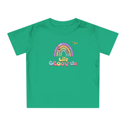 Cute Groovin Life Rainbow Logo Baby T-Shirt -MyBrightSideClothing