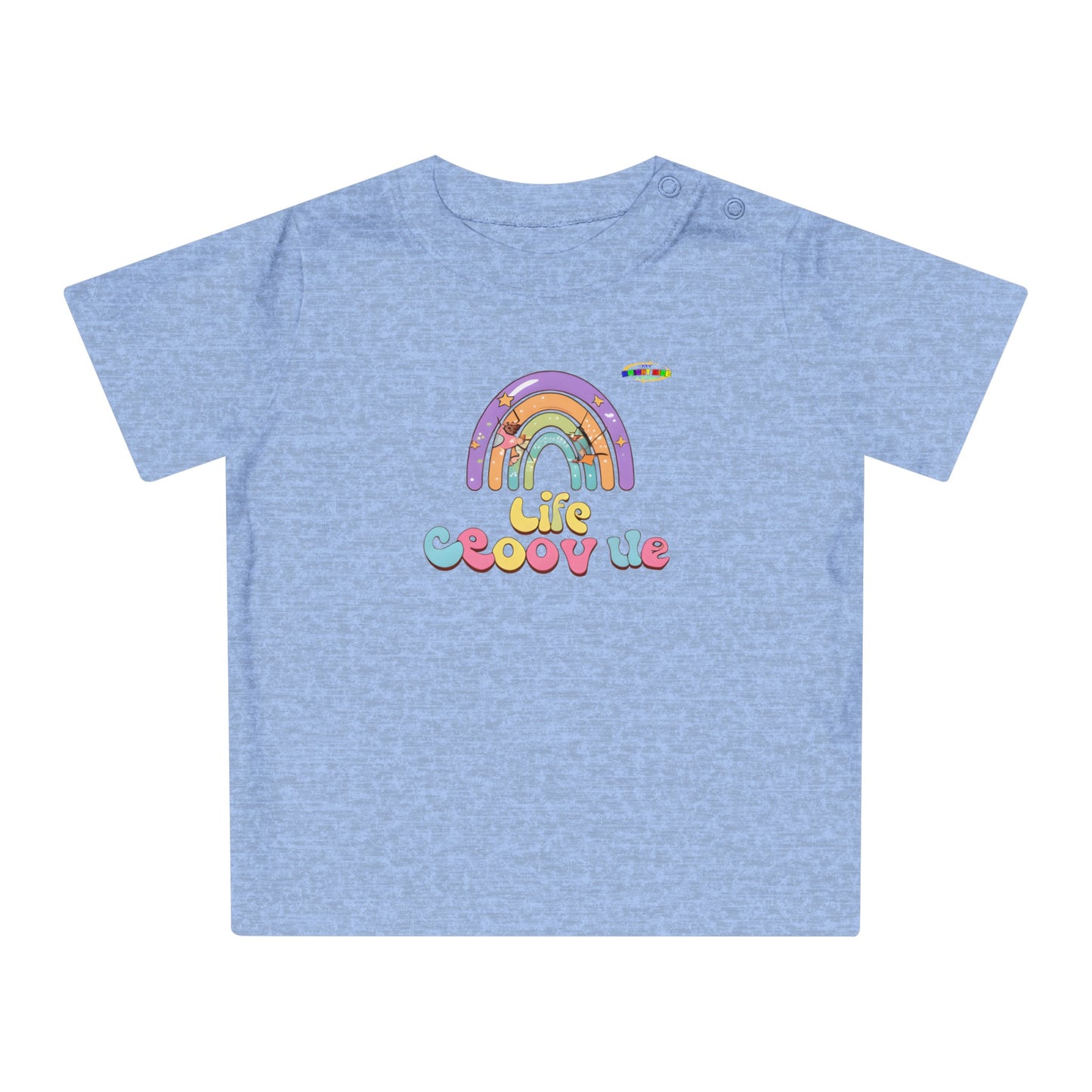 Cute Groovin Life Rainbow Logo Baby T-Shirt -MyBrightSideClothing