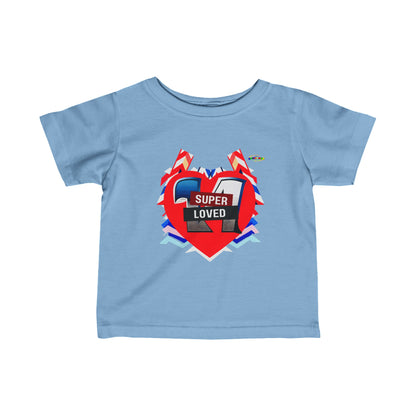 Super Loved Super Hero Heart Logo Infant Fine Jersey Tee-My Bright Side Clothing