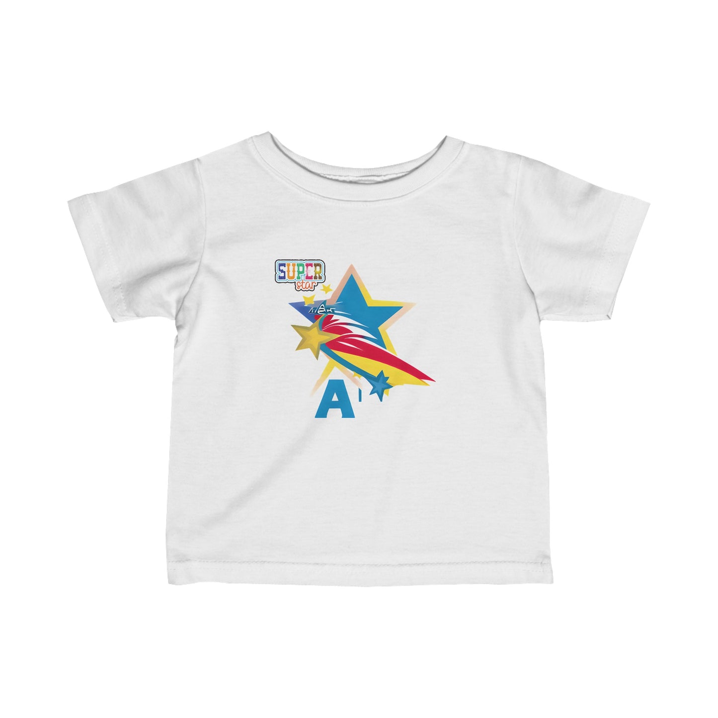 Super Star Logo Infant Fine Jersey Tee--MyBrightSideClothing