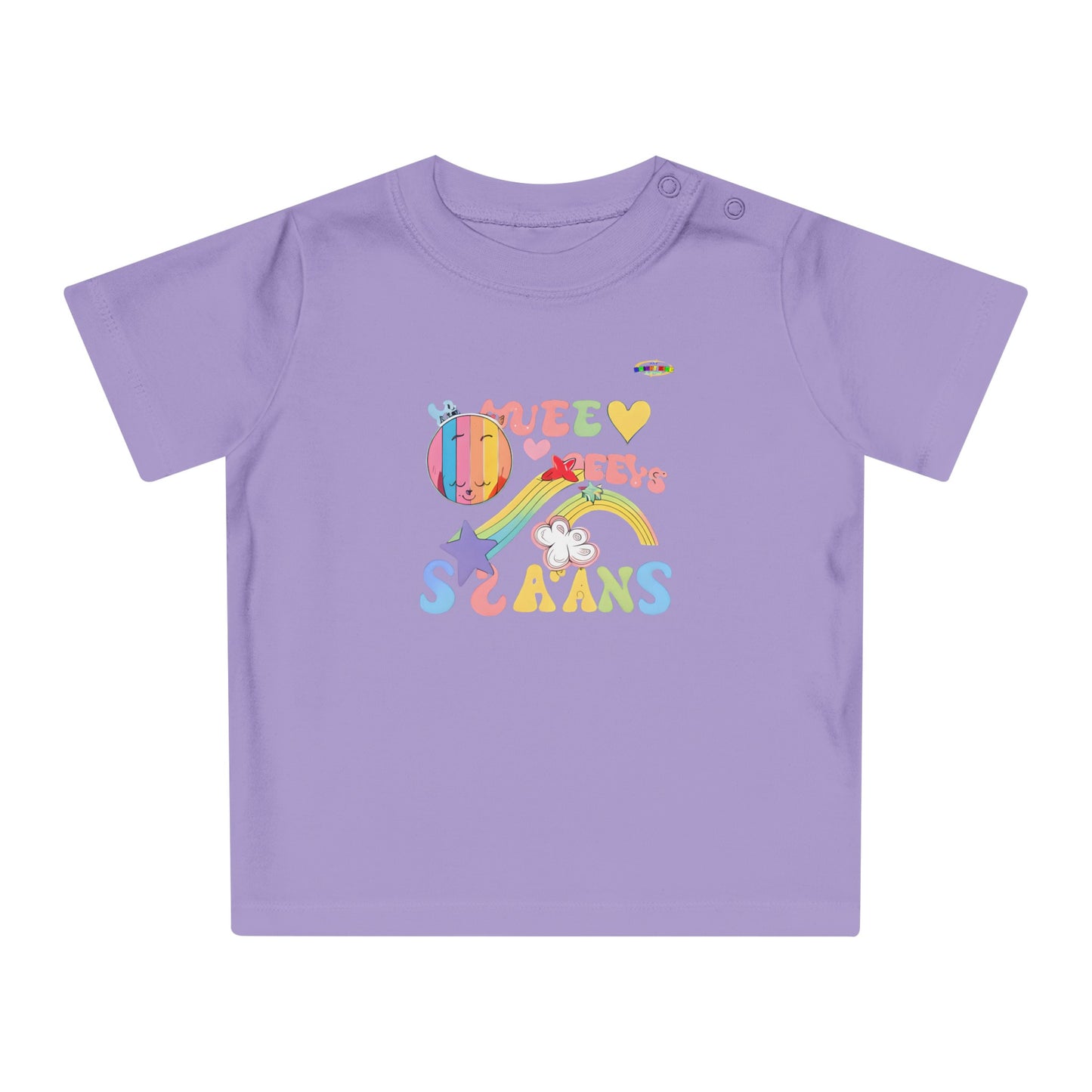 Groovy Rainbow Music Logo Baby T-Shirt--My Bright Side Clothing