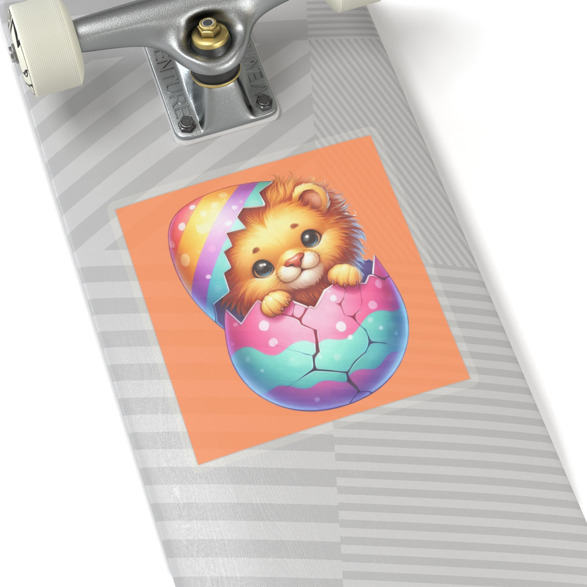 Cute and Sweet Little Tiger Easter Egg -Kiss-Cut Sticker-My Bright Side Clothing