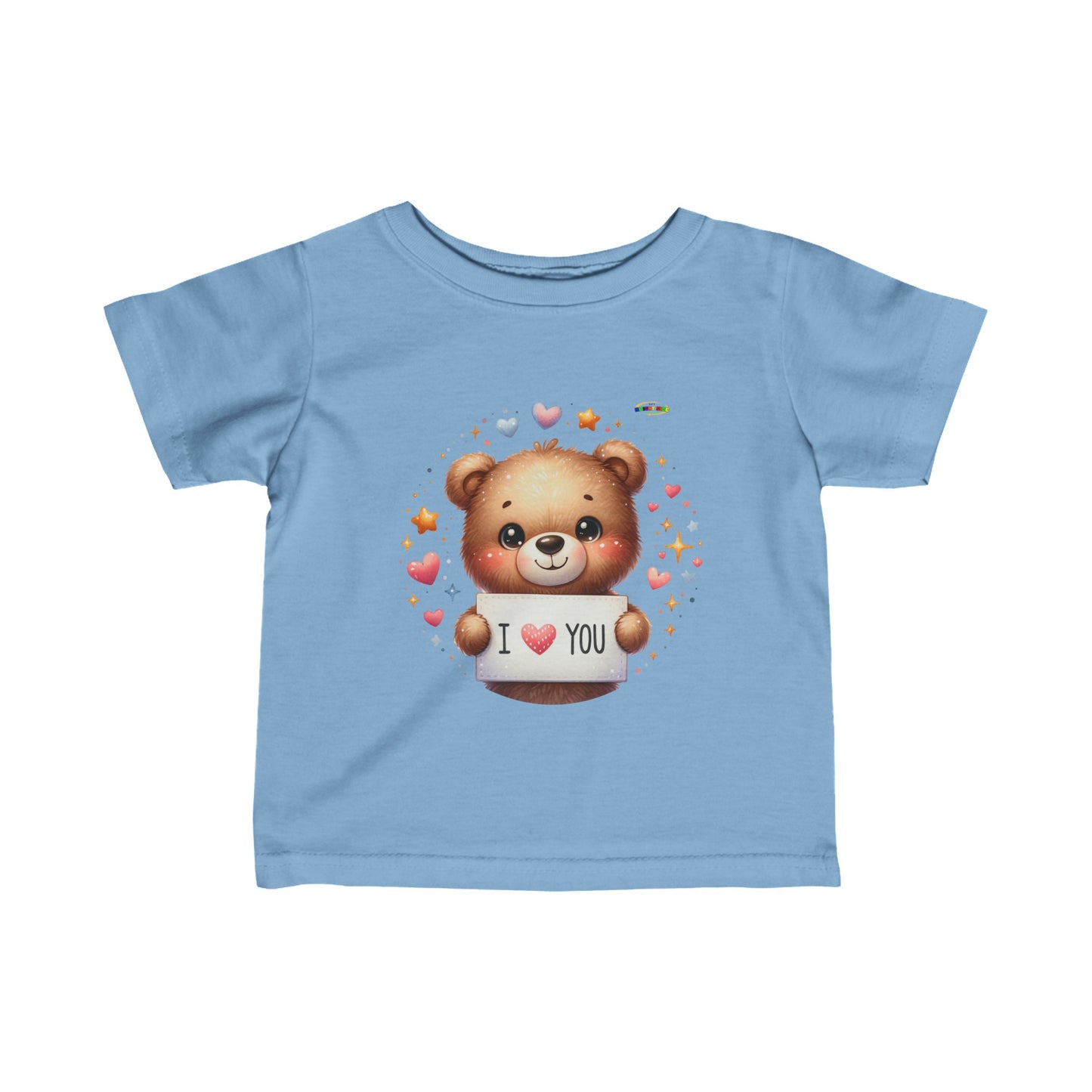 Cute I Love You Bear Infant Fine Jersey Tee-My Bright Side Clothing