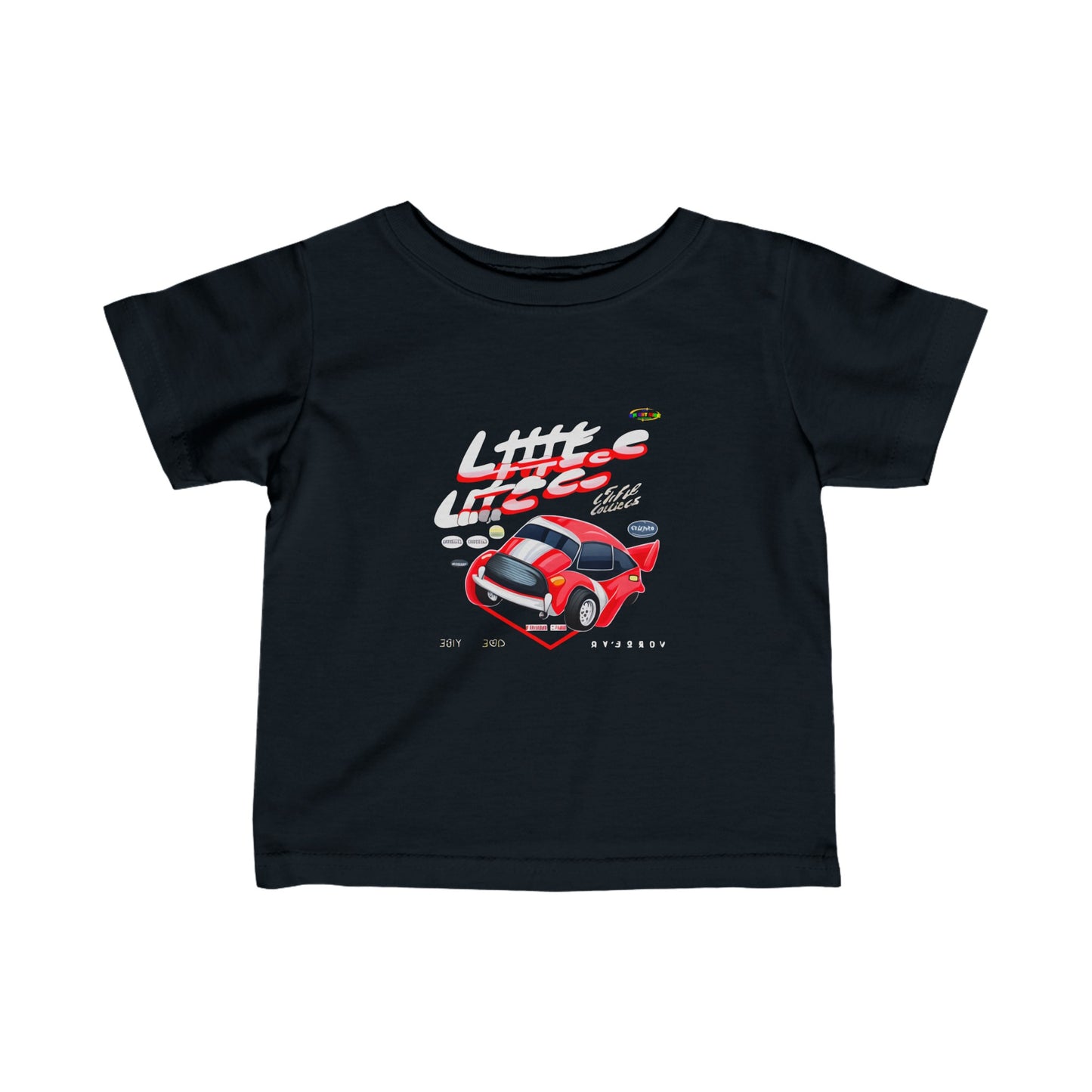 Little race car logo Infant Fine Jersey Tee-My Bright Side Clothing