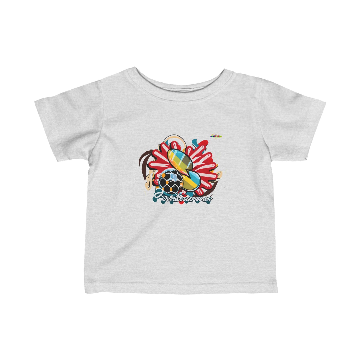 Cute Loving Sports Logo Infant Fine Jersey Tee-My Bright Side Clothing