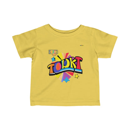 Rainbow Super Star Logo Infant Fine Jersey Tee-MyBrightSideClothing