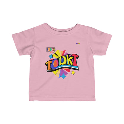 Rainbow Super Star Logo Infant Fine Jersey Tee-MyBrightSideClothing