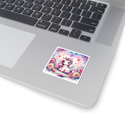 Magical Unicorn Love Kiss-Cut Sticker-My Bright Side Clothing