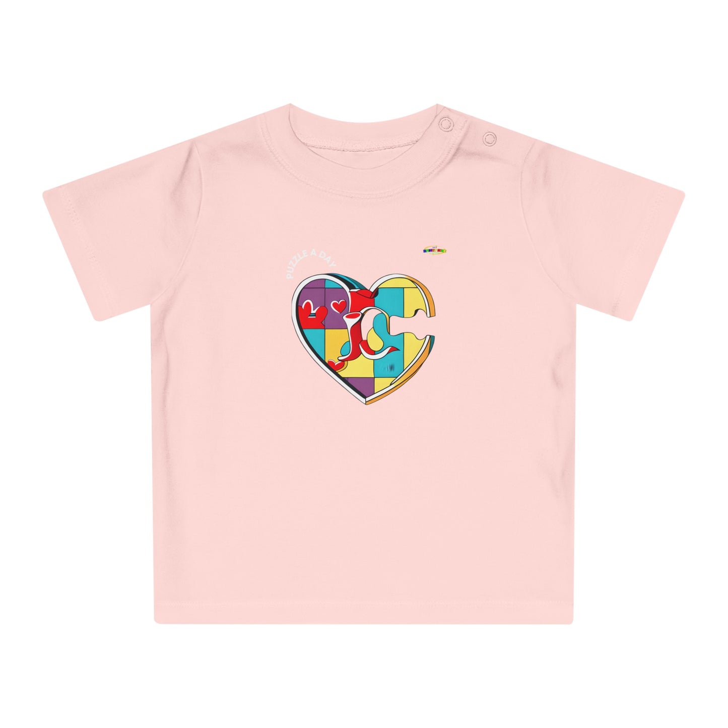 Cute Rainbow Heart Logo Baby T-Shirt-My Bright Side Clothing