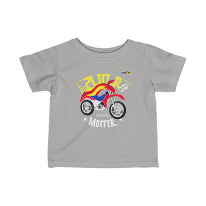 Super Motor Cycle Logo Infant Fine Jersey Tee-MyBrightSideClothing