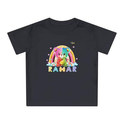 Cute Rainbow Teddy Bear Baby T-Shirt--My Bright Side Clothing