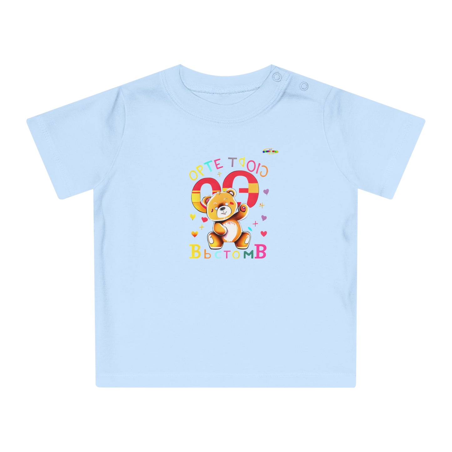 Cute Baby Spelling Bear Baby T-Shirt-My Bright Side Clothing