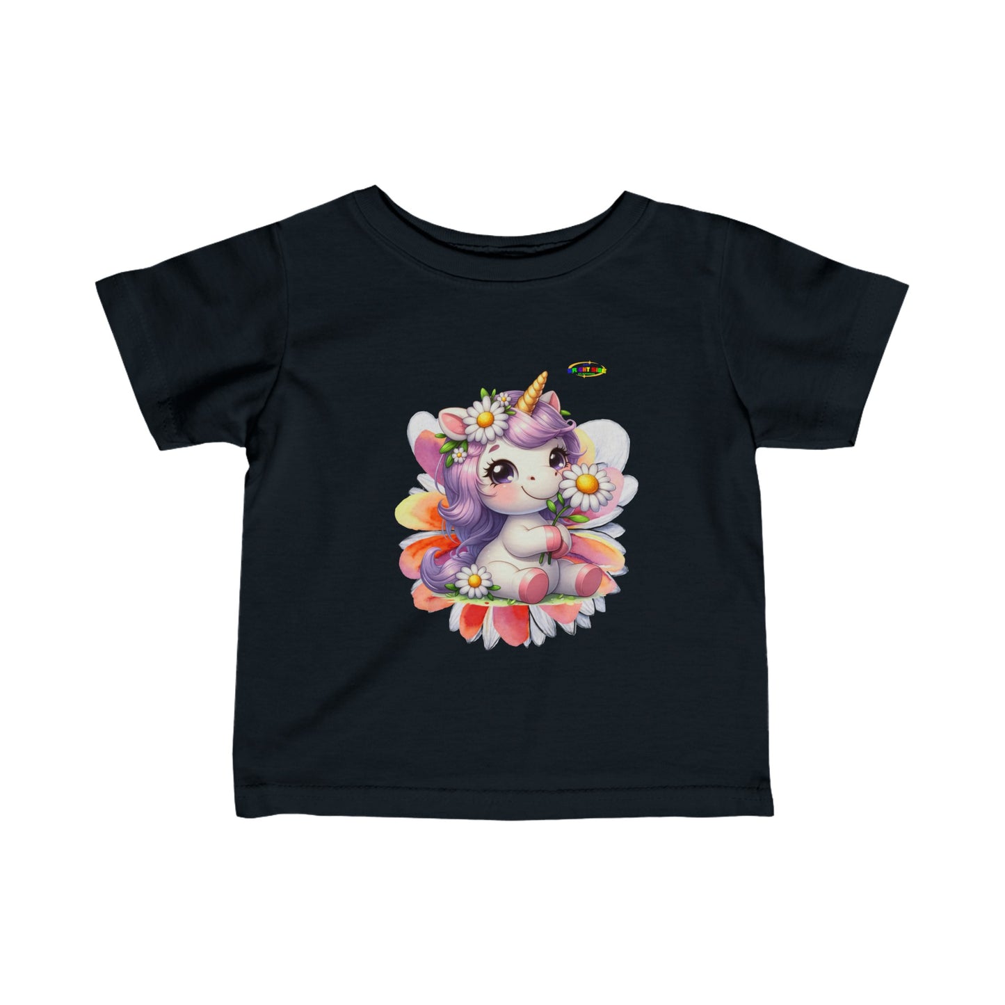 Cute Daisy Baby Unicorn Graphic Infant Fine Jersey Tee  -My Bright Side Clothing