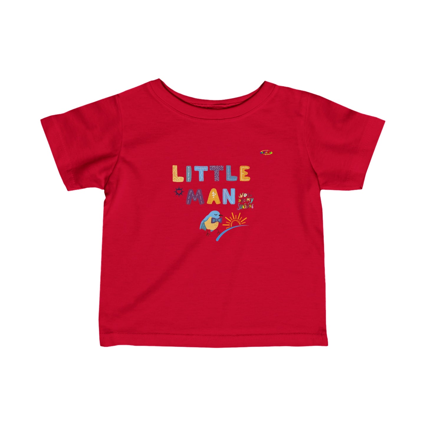 Cute Little Man Logo Infant Fine Jersey Tee-My Bright Side Clothing