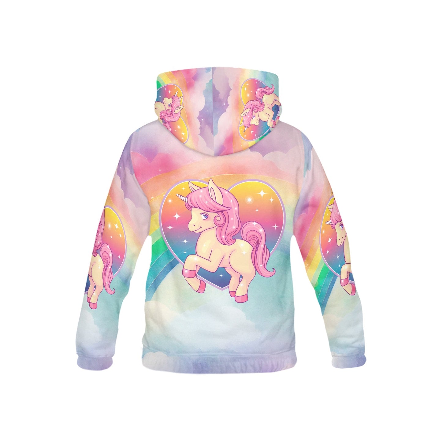 Beautiful Rainbow Pony Children's Hoodie-My Bright Side Clothing