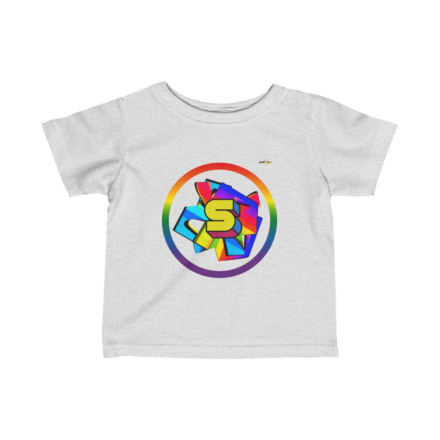 Cute Rainbow Super Hero Logo Infant Fine Jersey Tee--My Bright Side Clothing