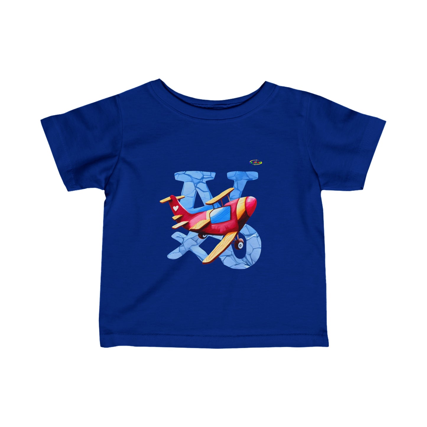 Cute I Love Planes Graphic Infant Fine Jersey Tee-My Bright Side Clothing