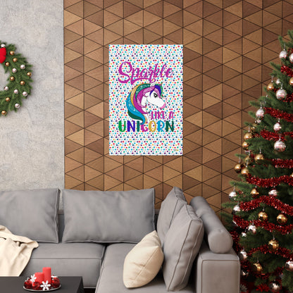 Sparkle Like A Unicorn Matte Vertical Poster-My Bright Side Clothing