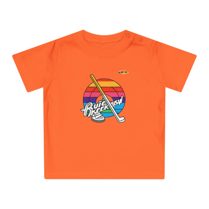 Cute Rainbow Circle Hockey Power logo Baby T-Shirt-MyBrightSideClothing