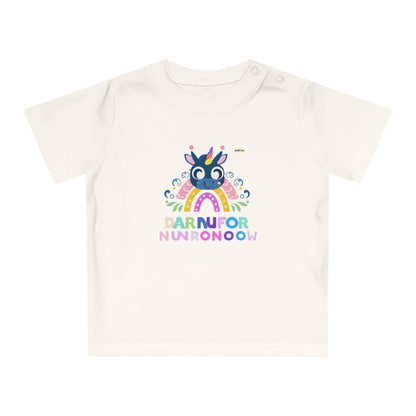 Cute Rainbow letters Baby Unicorn Baby T-Shirt--My Bight Side Clothing